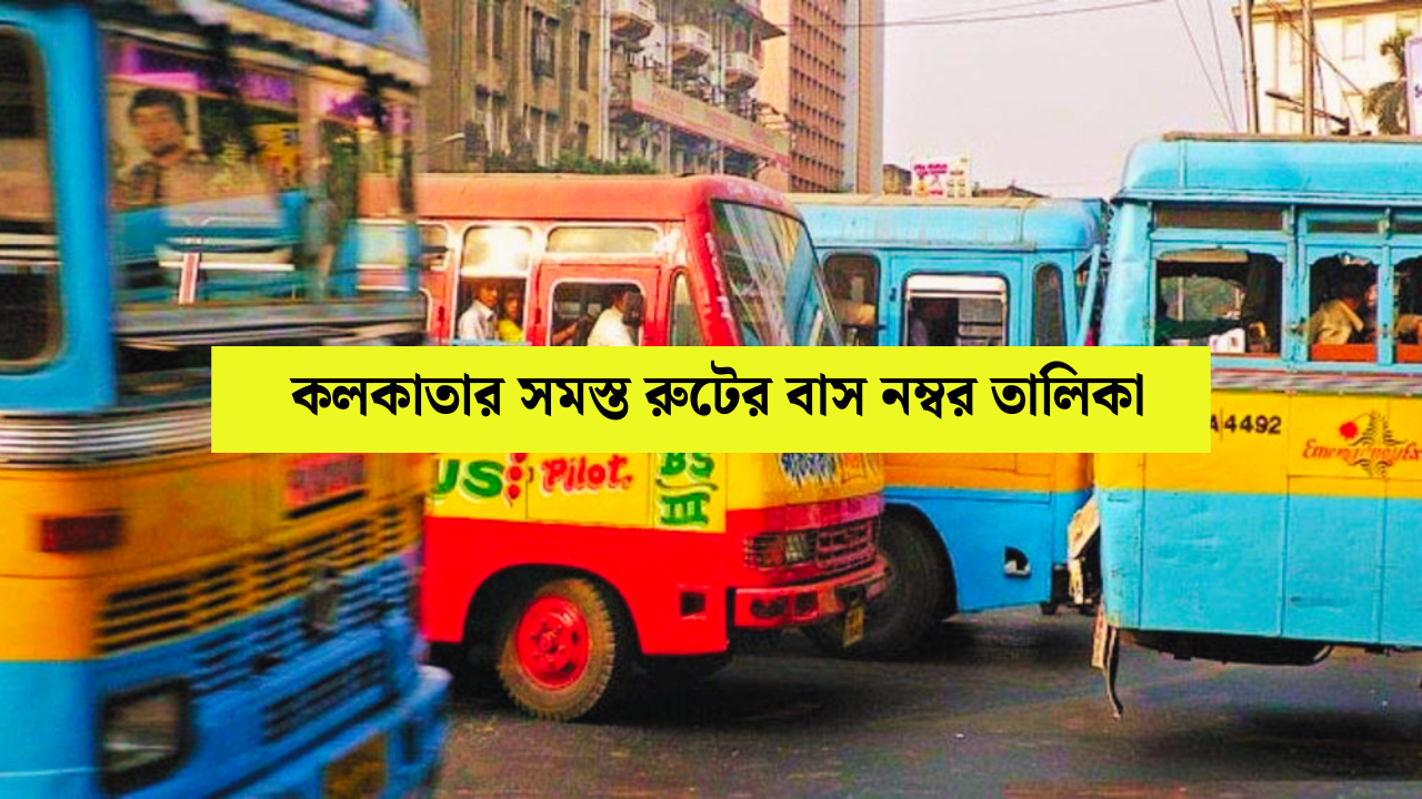 সহজ হলো কলকাতার রোজকার যাতায়াত, জেনে নিন শহরের প্রতিটি রুটের বাস নম্বর এক নজরে!